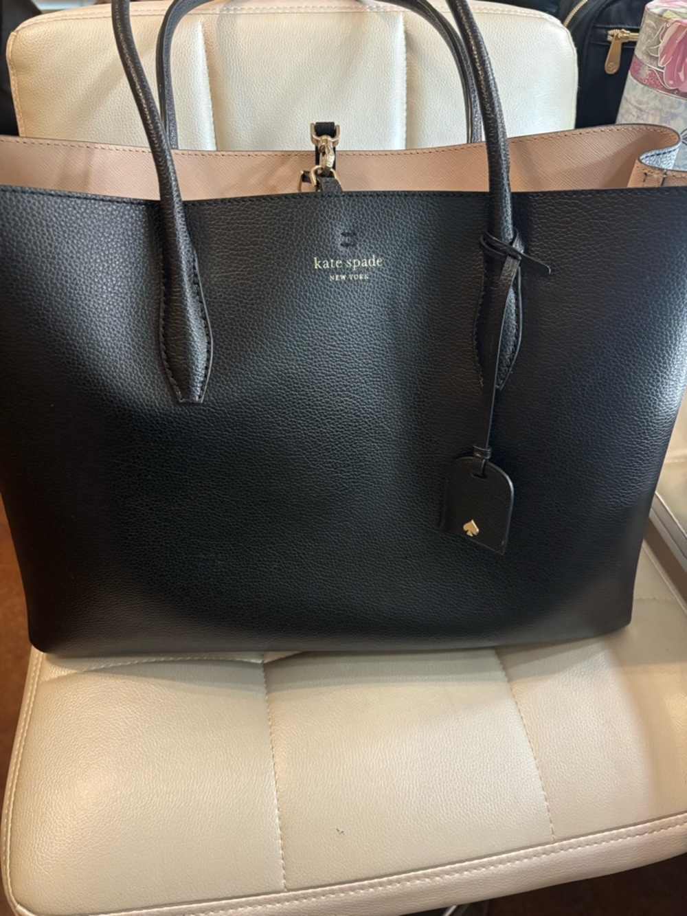 Kate Spade Black Leather Tote